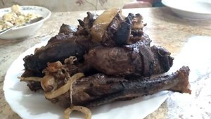 шашлык из гуся. вкусный рецепт