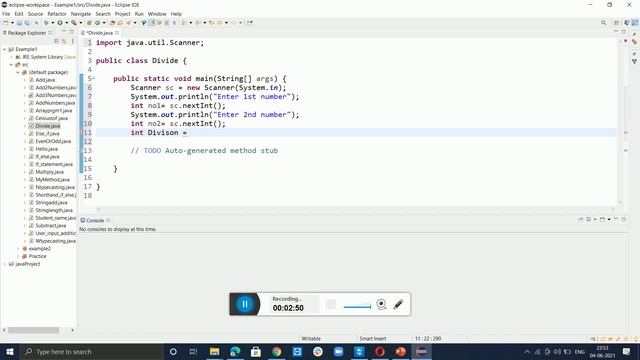 Divide two numbers | Java program | Easy explained in Hindi смотреть онлайн