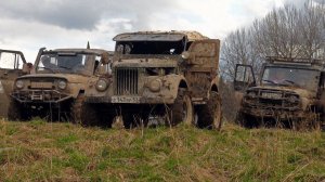 УАЗ V8 с мотором ГАЗ-53 и ГАЗ-69 на бездорожье.
