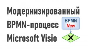 Модернизированный BPMN-процесс Microsoft Visio