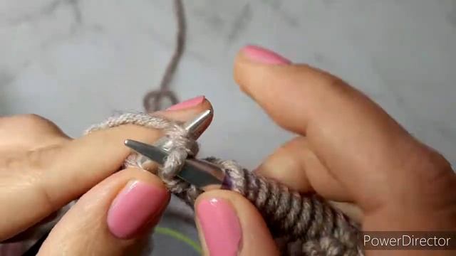 Платочная вязка спицами поворотными рядами. Урок 5. смотреть онлайн