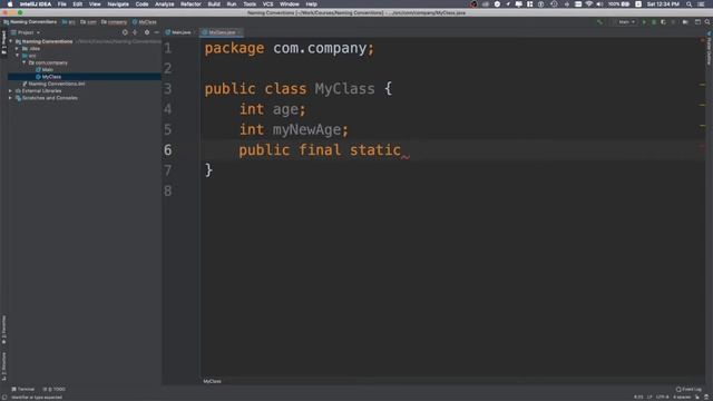 27.Naming Convention | Java смотреть онлайн