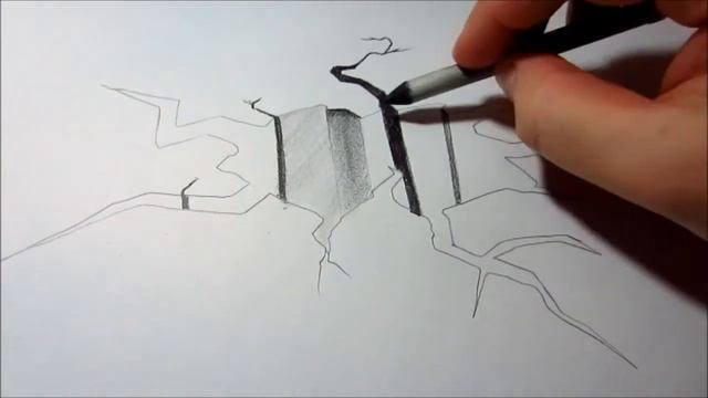 How To Draw A Cracked Floor Illusion смотреть онлайн