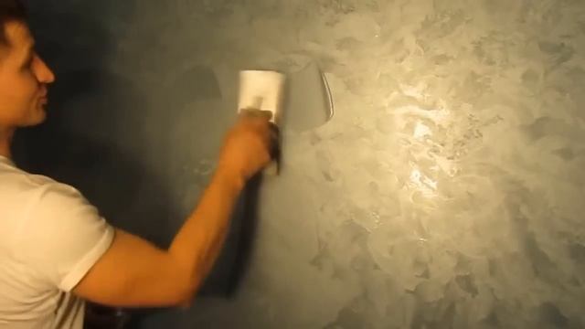 Как наносить декоративную штукатурку типа "отточенто" в стиле "мокрый шелк". Мастер-класс. смотреть онлайн