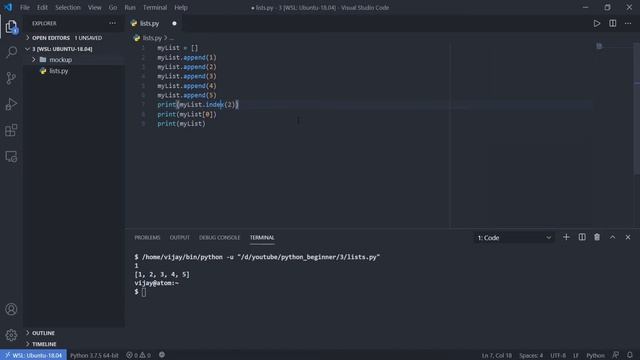Python Beginner Tutorial EP. 3 - Lists