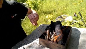 Розжиг древесного угля