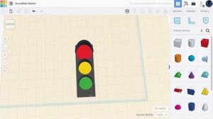 Semafor 3d En TinkerCad | Diseños TinkerCad