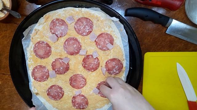 Ленивая пицца: самый простой рецепт вкусной пиццы!