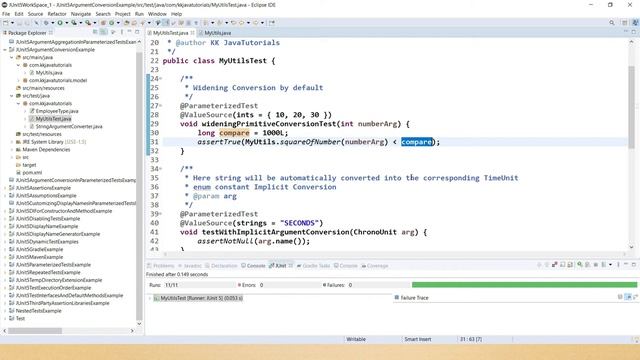 Argument Conversion in Parameterized Tests in JUnit 5 || Argument Conversion Techniques in JUnit