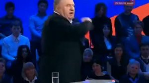 Жириновский и Пугачёва на передаче Поединок.