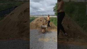 Заливка бетоном под тротуарную плитку