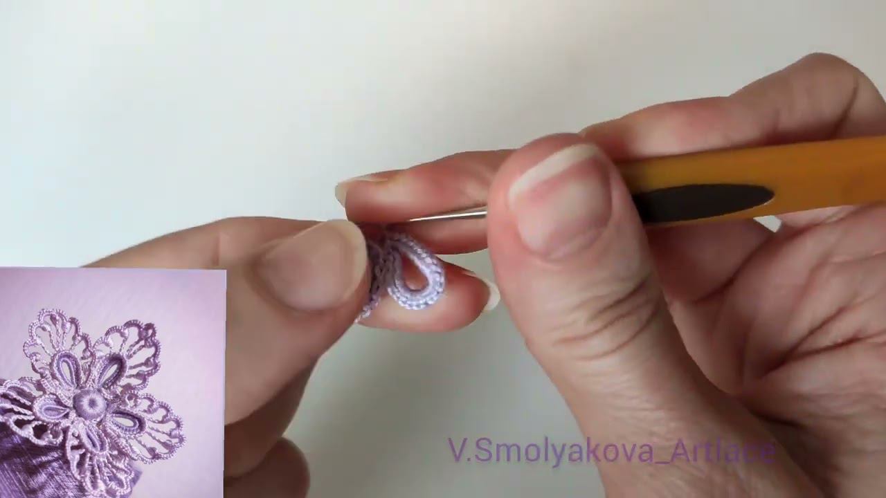 Шаг 3. Вяжем основу под лепестки. смотреть онлайн