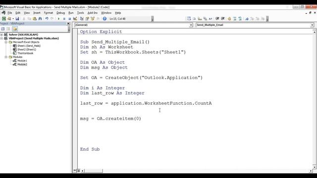 Automation: Send bulk emails using VBA and Outlook смотреть онлайн