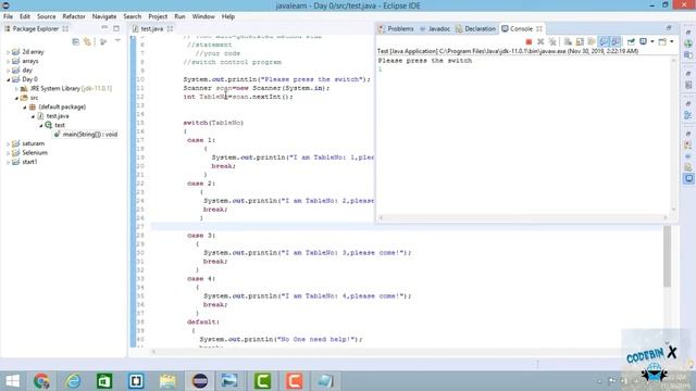 Switch Control Statement|Java Programming|CodeBinX|Tamil смотреть онлайн