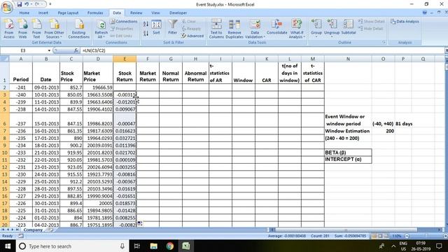 22.2: Event Study using Excel: Part2 смотреть онлайн