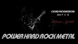 POWER HARD ROCK METAL, BACKING TRACK GUITAR IN Am  160 bpm FOR PRACTICE, PERFORM AND IMPROVISE