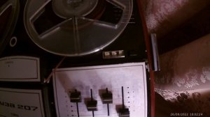 Работа магнитофона Яуза-207 26.09.2022 на воспроизведение записи