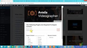 How to import Avada theme demo content in wordpress