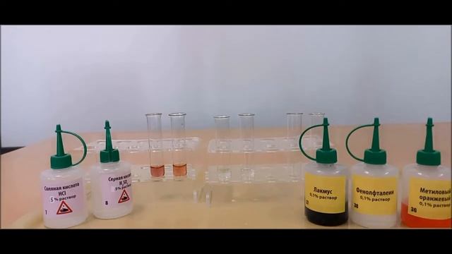 8 класс. Химия. Химические свойства кислот (кислота + индикатор). смотреть онлайн