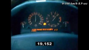 BMW 535i E34 3.4 211 Hp automatic 0-200 km/h acceleration/разгон