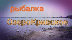 Рыбалка озеро кривское