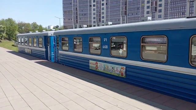 поезд ТУ 7А 3350 столичный Экспресс отправляется от станции Заслоново! ( снято14.05.2023г.)