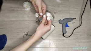Декорируем обычную банку своими руками|Декор банки или бутылки