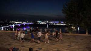 Набережная Федоровского. Вид на вечерний Нижний Новгород