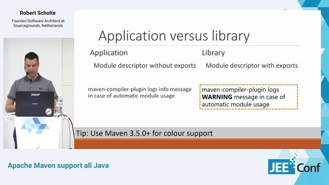 Apache Maven support all Java (Robert Scholte, Netherlands)