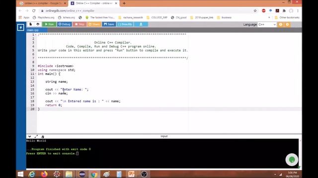 How to run C++ code/program online смотреть онлайн