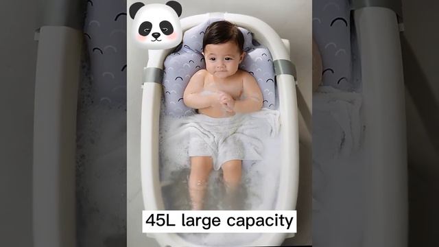 Baby Bath Tub Portable Toddler Collapsible Bathtub Infant Shower Basin