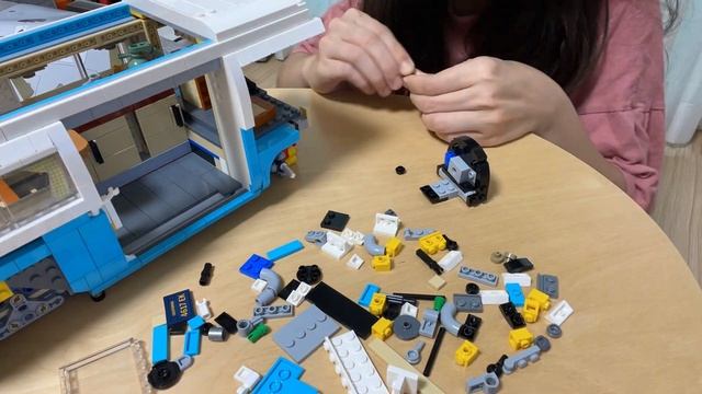 (Vlog6) LEGO Volkswagen T2 Camper Van⛺? - Time Lapse смотреть онлайн