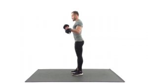 Подъём гантелей обратным хватом. Упражнение для предплечья.