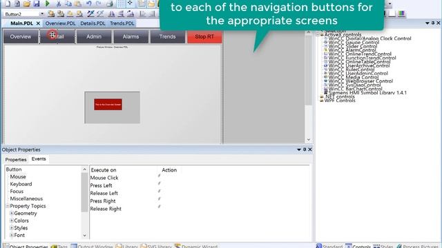 WinCC v7.4 Step By Step #9: WinCC Screen Navigation ?️ ? Learn SCADA Programming #WinCCGURU
