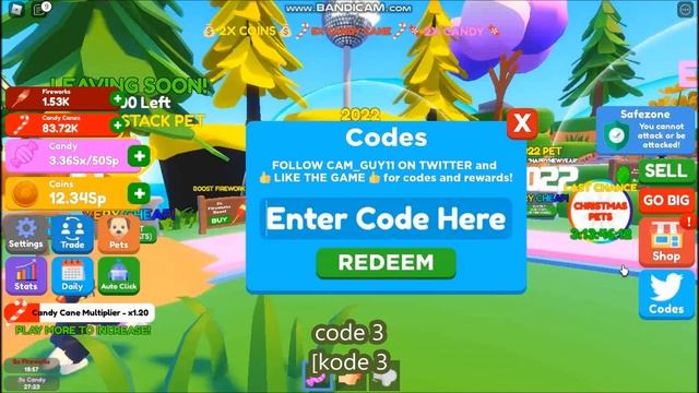 NEW UPDATE CODES [SECRET EGG] ALL CODES! Candy Eating Simulator ROBLOX | January 13, 2022 смотреть онлайн