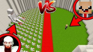 1000 СКРОМНИКОВ ПРОТИВ НУБИКА В МАЙНКРАФТ! РОЛЕВАЯ ИГРА АРЕНА МОБОВ!