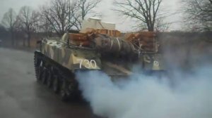 Колонна БМП село Кирилловка,волновахский район.