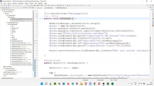 Data Driven Framework Made Easy (Creating and Using) - Selenium Java POI API
