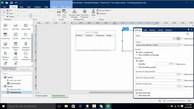NiceLabel 2017 - Designing your first solution