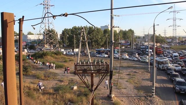 Дорожная пробка на Жигулевском море в Тольятти смотреть онлайн