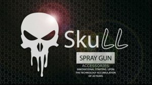 SKULL Манометр с регулятором давления на рукоятку окрасочного пистолета