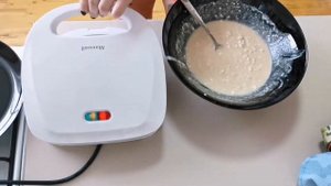 Творожные вафли в электровафельнице