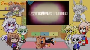 Реакция Undertale on Glitchtail/Андертейл на Гличтейл и геноцид 2 часть + Сюжет Gacha Clud