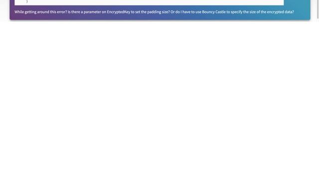 .NET System Encryption to Bouncy Castle Java Decryption Throws Error смотреть онлайн