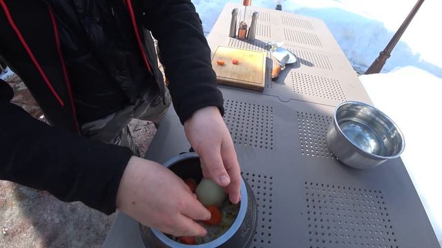ШУРПА В АФГАНСКОМ КАЗАНЕ НА КОСТРЕ