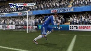 FIFA 12 Fernando Torres Goal & Red Card Chelsea vs Swansea