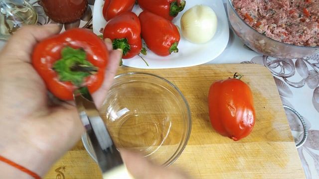 Рецепт просто ОГОНЬ!!!Фаршированные перцы с булгуром в духовке!!!!