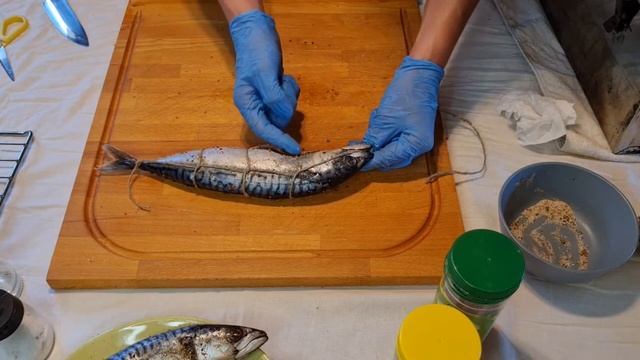 Обвязка рыбы для горячего копчения за 30 сек. Правильно завязать рыбу шпагатом, бечёвкой
