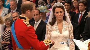 Prince William and Kate Middleton exchange vows