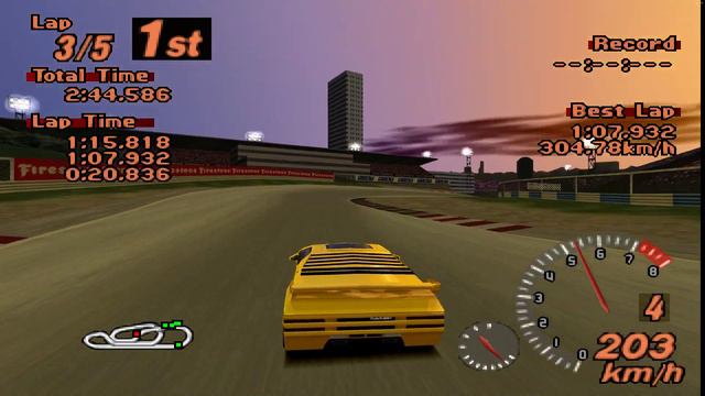 Gran Turismo 2 - Wiegert Vector W8 Twin Turbo - Red Rock Valley Speedway - Duckstation - 60 fps смотреть онлайн